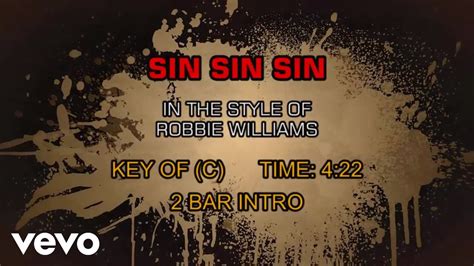sin sin sin robbie williams lyrics